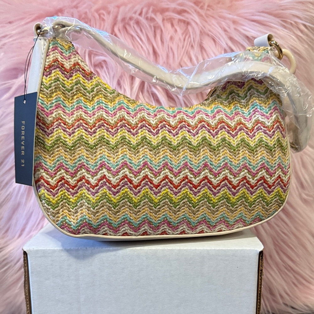 Forever 21 Multicolor Chevron Mini Bag